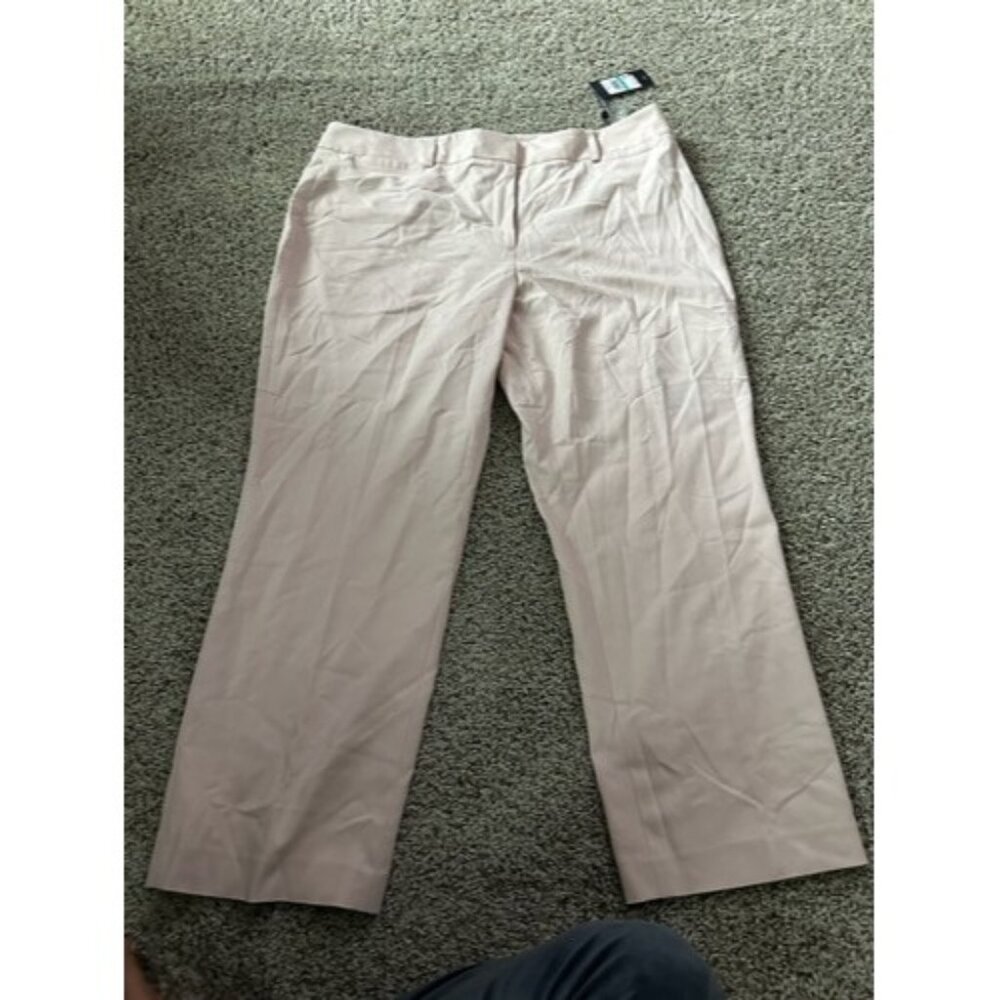 tommy hilfiger Womens Pink Bristol Slim Ankle Chino Pants Flat Front Size 16